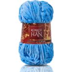 Kürkçü Han Kadife 100GR 95MT Örgü Ipi Khkad - Deniz Mavisi