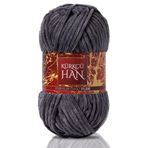 Kürkçü Han Kadife İp 50 gr%100 Polyester Microfiber Çok Kalın Kadife Örgü İpi – Amigurumi, Battaniye, Yastık ve Ev Dekorasyon Projeleri İçin (Gri)