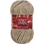 Kürkçü Han Kadife Örgü Ipi 50GR %100 Polyester Yumuşak Pofuduk Vizon