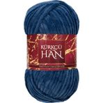 Kürkçü Han Kürkçü Han Kadife 100GR 95MT Örgü İpi Koyu Denim Mavisi