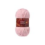 Kürkçü Han Lüks Kadife 100gr 60m El Örgü İpi Şeker Pembe