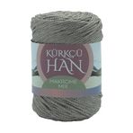 Kürkçü Han Makrome Mix 200gr 120m El Örgü İpi (Gri-Bej)