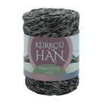 Kürkçü Han Makrome Mix 200gr 120m El Örgü İpi (Gri-Siyah)