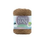 Kürkçü Han Premium Makrome Ipi 3mm 200gr 120m, %85 Rejenere Pamuk Örgü Ipi - Kahverengi