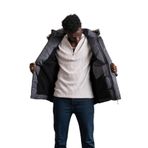 Kürklü Kapşonlu (Kürk ve Kapşon Çıkartılabilir) İçi Polarlı Slimfit Kısa Mont GRİ XL