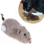 Kurmalı Kedi Oyuncağı Tüylü Peluş Fare Yakalama Interaktif Sevimli Eğlenceli Oyuncak