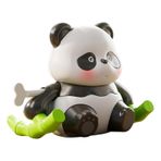 Kurmalı Panda,Kurmalı Panda Oyuncak,Çocuk İnteraktif Erken Öğrenme Oyuncak | Eğitici Gerçekçi Panda Figürü Oyuncak, Sevimli Dans Sallanan Panda, Erkekler için Kurmalı Hayvan Oyuncak