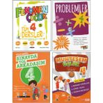 Kurmay 4. Sınıf Tüm Dersler+Problemler+Kırmızı Beyaz Muhteşem Üçlük+Sınavda Yol Arkadaşım (4 Kitap)
