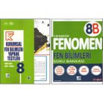 Kurmay 8.Sınıf Kurumsal Yaprak Test+Fenomen 8B Fen Bilimleri (2 Kitap)