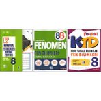 Kurmay 8. Sınıf Kurumsal Yaprak Test+Fenomen 8B+Fenomen Ktd Fen Bilimleri (3 Kitap)