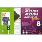 Kurmay 8.Sınıf Kurumsal Yaprak Test+Newton Adım Adım Zirveye Fen Bilimleri (2 Kitap)