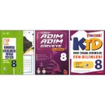 Kurmay 8. Sınıf Kurumsal Yaprak Test+Newton Adım Adım Zirveye+Fenomen Ktd Fen Bilimleri (3 Kitap)