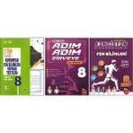 Kurmay 8. Sınıf Kurumsal Yaprak Test+Newton Adım Adım Zirveye+Kondisyon Fen Bilimleri (3 Kitap)