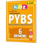 Kurmay Yayınları 2023 PYBS Koz 6.Sınıf 1. Dönem 6 Deneme