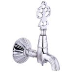 Kurna Musluğu Silver Gümüş Renk Kurna Bataryası Hamam Musluğu Pirinç