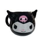 Kuromi 3D Seramik Kupa, Büyük Boy 400ml, Siyah