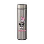 Kuromi Baskılı Dijital Göstergeli Gümüş Çelik Termos - 450MLT - 10-12 Saat Sıcak ve Soğuk- 009 - 450 ml