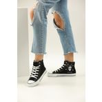 Kuromi Baskılı Siyah Bilekli Spor Ayakkabı Sneakers