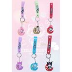 Kuromi Cinnamoroll Little Twin Stars Pompurin Hello Kitty 6 Adet Silikon Anahtarlık Çanta Süsü