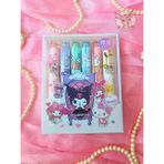 Kuromi Kalın Fosforlu Kalem Seti (6 Lı Set) - Çok Renkli - 10 cm x 12 cm