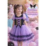 KUROMİ Kostüm Sanrio Mor-Siyah Tütü Elbise | 5-6 Yaş Kız Çocuk Doğum Günü Parti Karnaval Gösteri