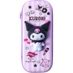 Kuromi Mor Oyuncak Aplikeli Şirin Kız Çocuk Kalem Kutu