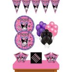 Kuromi Parti Malzemeleri 16 Kişilik Kuromi Doğum Günü Süsleri Set