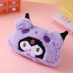 Kuromi Peluş Çok Fonksiyonlu Geniş Kapasiteli Kanvas Kalemlik Kalem Kutu Okul Aksesuarı