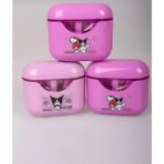 Kuromi Sanrio Karakterli Çift Başlıklı Kalemtıraş