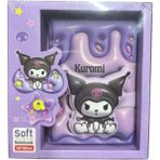 Kuromi Sukuşi Squishy Mıknatıs Yumuşak Kapak Çizgili Ayraçlı Spiralli Defter Okul Ofis Lüx Hediyelik