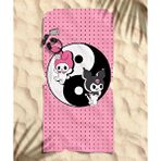 Kuromi Ying Yang Temalı Plaj Havlusu Çok Renkli