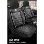 Kurra Store Chevrolet Blazer 4.3 I V6 (5 Dr) 4 Wd (193 Hp) 1994 King Jakar Siyah-Beyaz Oto Koltuk Araba Kılıfı - Siyah - Beyaz