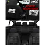 Kurra Store Chrysler Concorde Uyumlu Trend Serisi Karbon Oto Koltuk Araba Kılıfı Füme Model - Siyah