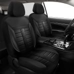 Kurra Store Fiat Doblo Panorama 1.3 Jtd Multijet 85 Hp 2008 Uyumlu Serisi Carbon Oto Koltuk Kılıfı Füme - Renkli