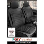 Kurra Store Ford Focus Turnier 2 Station Wagon (2005-2010) Trend Serisi Uyumlu 5 Koltuk Oto Koltuk Kılıfı Lüks Özel Deri Terletme Kokma Yapmaz Siyah