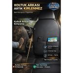 Kurra Store Mazda B-Series B-Series Vı 4.0 V6 4WD (207 Hp) 1998 Uyumlu Araba Koltuk Arkası Deri Koruyucu Organizer– Su Geçirmez - Leke Tutmaz - Siyah