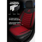 Kurra Store Toyota Mega Cruiser (BXD20) 4.1 Td 4WD (170 Hp) 2000 Trend Serisi Uyumlu Keten Oto Koltuk Kılıfı Bordo