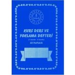 Kurs Ders Ve Yoklama Defteri 40 Haftalık 10 Adet Pp Kap. Lacivert
