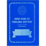 Kurs Ders ve Yoklama Defteri 40 Haftalık Pp Kapak Lacivert