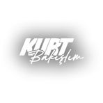 Kurt Bakışlım Araba Sticker 17X17 Cm Beyaz