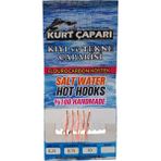 Kurt Çapari 10 Numara 5 Iğneli Uv Turuncu Simli 0.25 Beden 0.15 Kısa Köstek