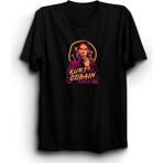 Kurt Cobain, Nirvana, Orange Purple Design Rock Metal Tişört - XL - Siyah