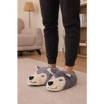 Kurt Figürlü Peluş Panduf Ev Pandufu Unisex Panduf