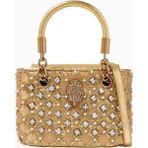 Kurt Geiger Mini Jewel Kensington Taşlı Zincir Askılı, Kadın El ve Omuz Çantası - Gold