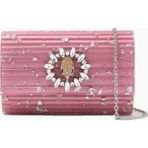 Kurt Geiger Party Eagle Şık Kadın Clutch ve Omuz Çantası - Pembe