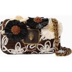 Kurt Geiger Pimlico Flower Nakışlı Mini Kadın Omuz Çantası - Kahverengi