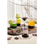 KURT HOME Süper Siyah Gold Çeyiz Seti 42 Parça Bardak Takımı