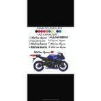 Kurt Reklam Promosyon Motor Için Rezerve Yazısı Kişiye Özel Yazı 20X3 cm Ebat - Siyah