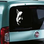 Kurt Silüeti oto sticker Arka Cam