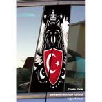 Kurt Türk Sticker Yan Kapı Direk Kaplama 2li Sol Sağ Takım Yapıştırma